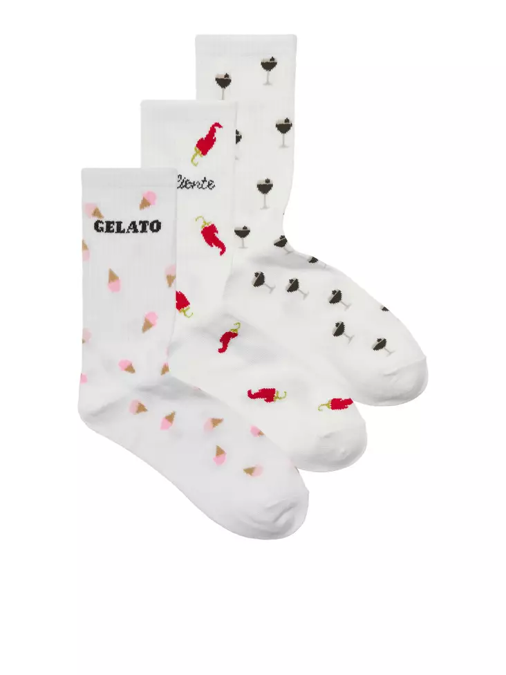 Basic tennissukat 3pr/pkt - Naisten asusteet - 12281781 - 1