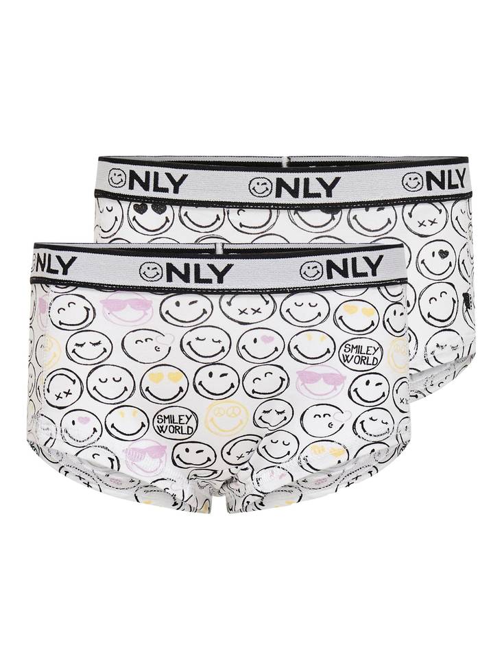 Smiley tyttöjen hipsterit 2-pack. - Tyttöjen asusteet - 15241442 - 1