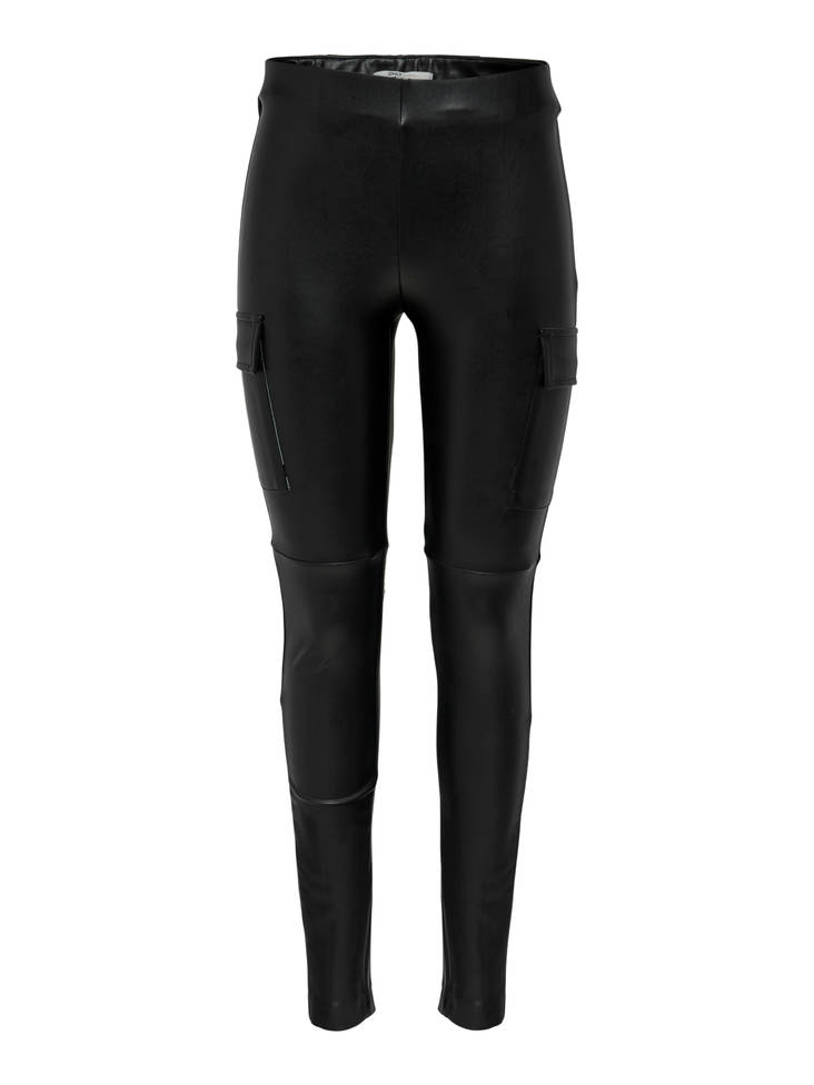 Miri naisten PU-cargo legging musta - Naisten housut ja shortsit - 15209283 - 1