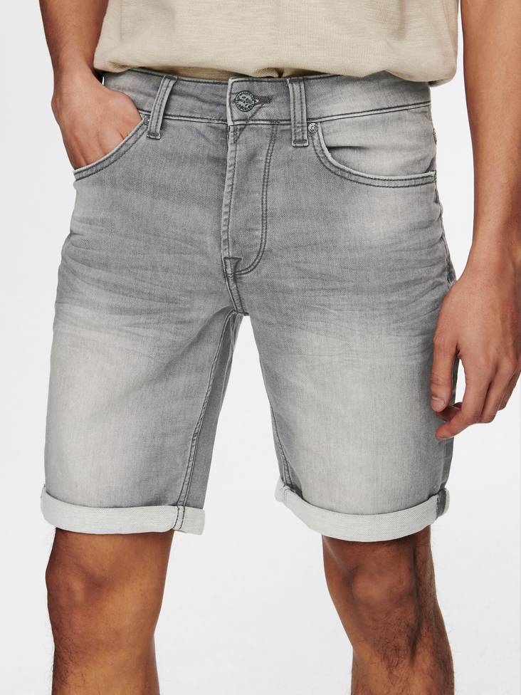 Ply farkkushortsit - Miesten housut ja shortsit - 22018583 - 1