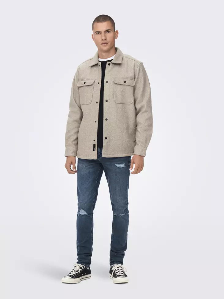 Ash shacket - Miesten takit ja bleiserit - 22023564 - 1