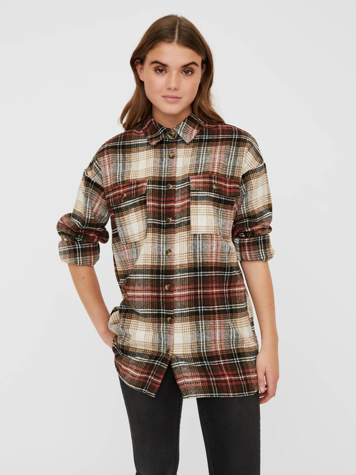 Flanny naisten oversize flanellipaita - Naisten jakut ja takit - 27012226 - 1