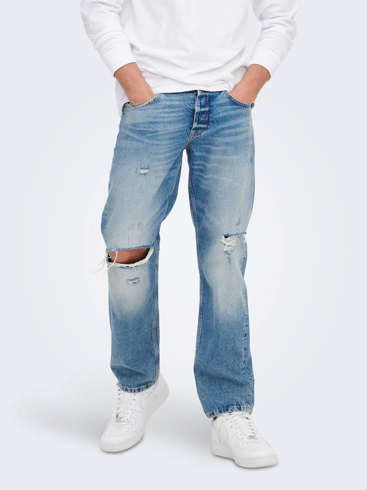 Edge loose farkut - Miesten housut ja shortsit - 22024067 - 1