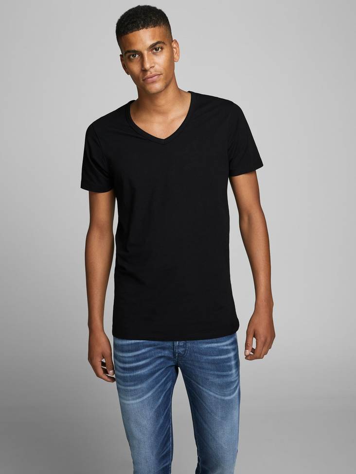 Basic miesten v-neck t-paita - Miesten paidat ja t-paidat - 12059219 - 1