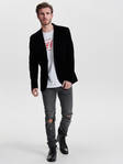 Peri miesten bleiseri - Miesten takit ja bleiserit - 22008141MUSTA - 2