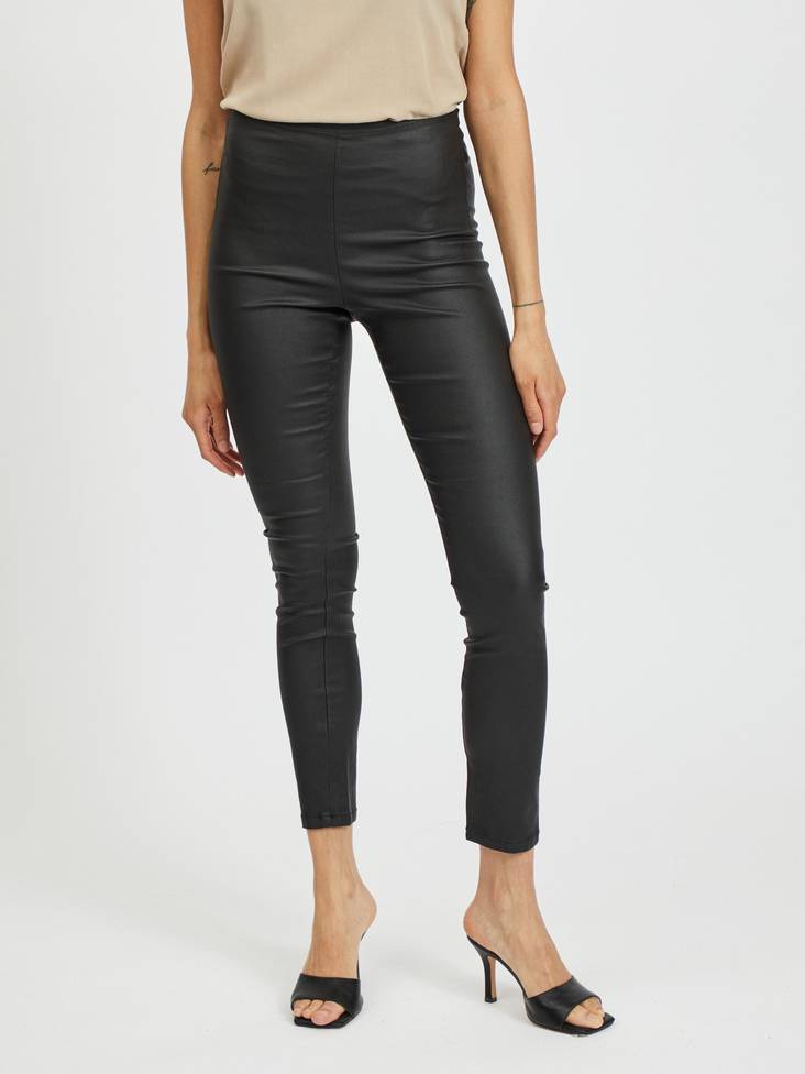 Commit naisten coated leggingsit - Naisten housut ja shortsit - 14049672MUSTA - 1
