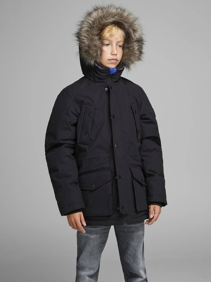 Explore poikien parkatakki - Poikien takit - 12158937MUSTA - 1