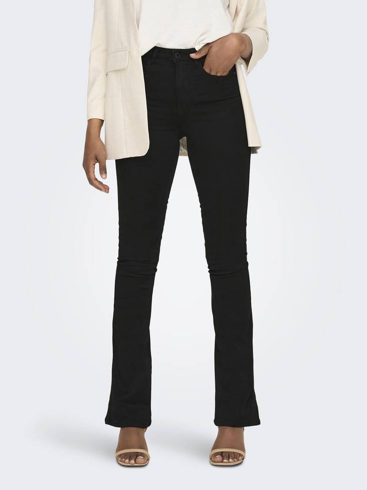 Royal life high Sweet flare farkut - Naisten housut ja shortsit - 15163338MUSTA - 1