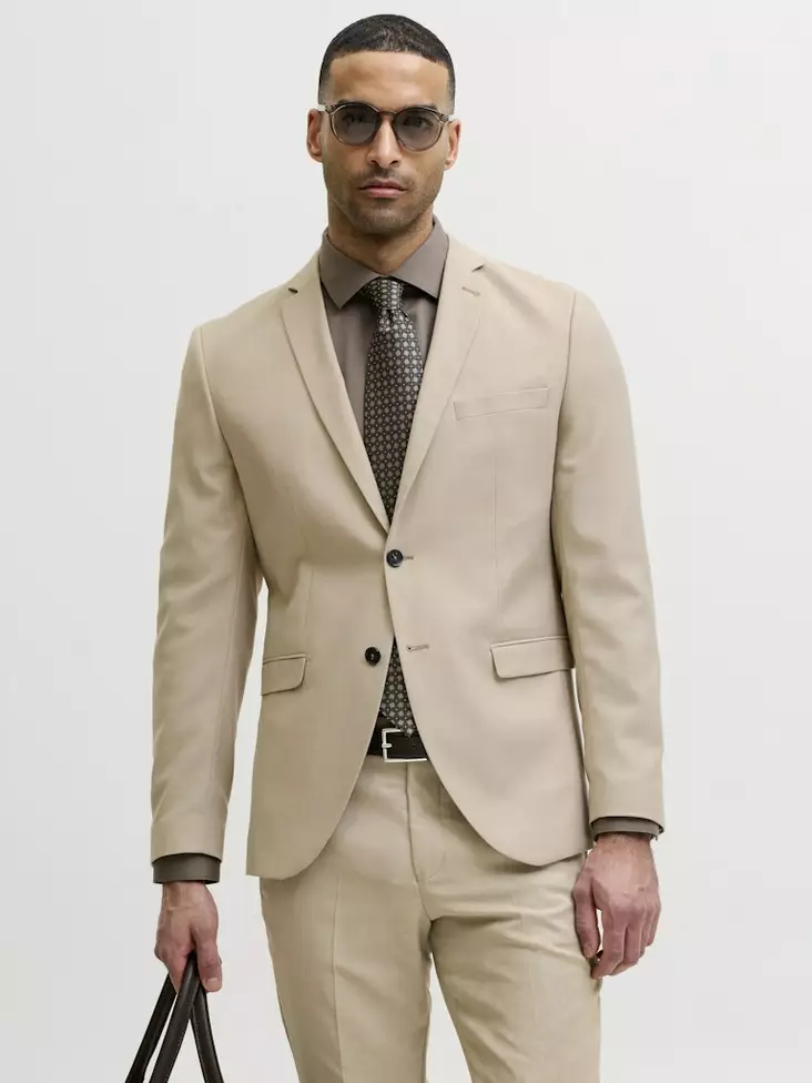 Solaris puvuntakki - Miesten takit ja bleiserit - 12141107BEIGE - 1
